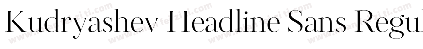 Kudryashev Headline Sans Regular字体转换